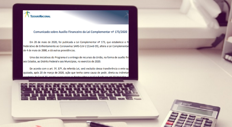 Secretaria do Tesouro Nacional comunica que municípios terão até domingo (7) para preencher declaração do auxílio financeiro  