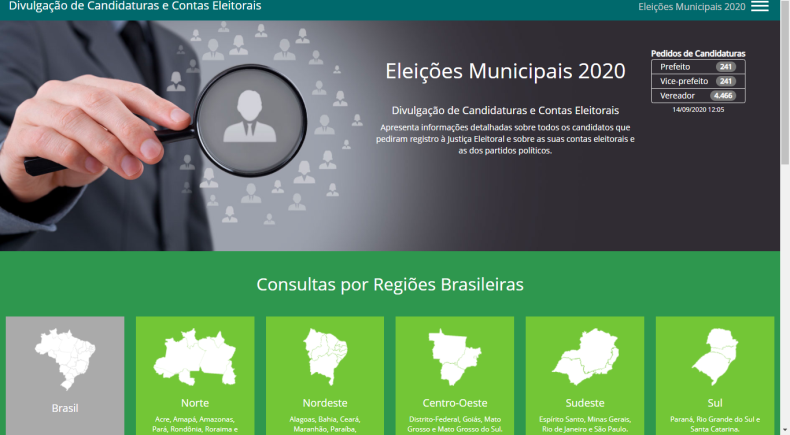 Sistema DivulgaCandContas disponibiliza perfil dos candidatos