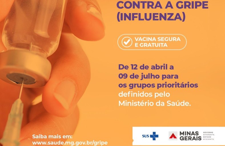 Campanha Nacional de Vacinação contra a Influenza começou em 12 de abril