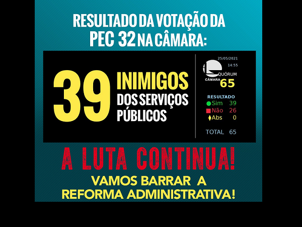 Reforma Administrativa: veja a lista de deputados que votaram contra o povo