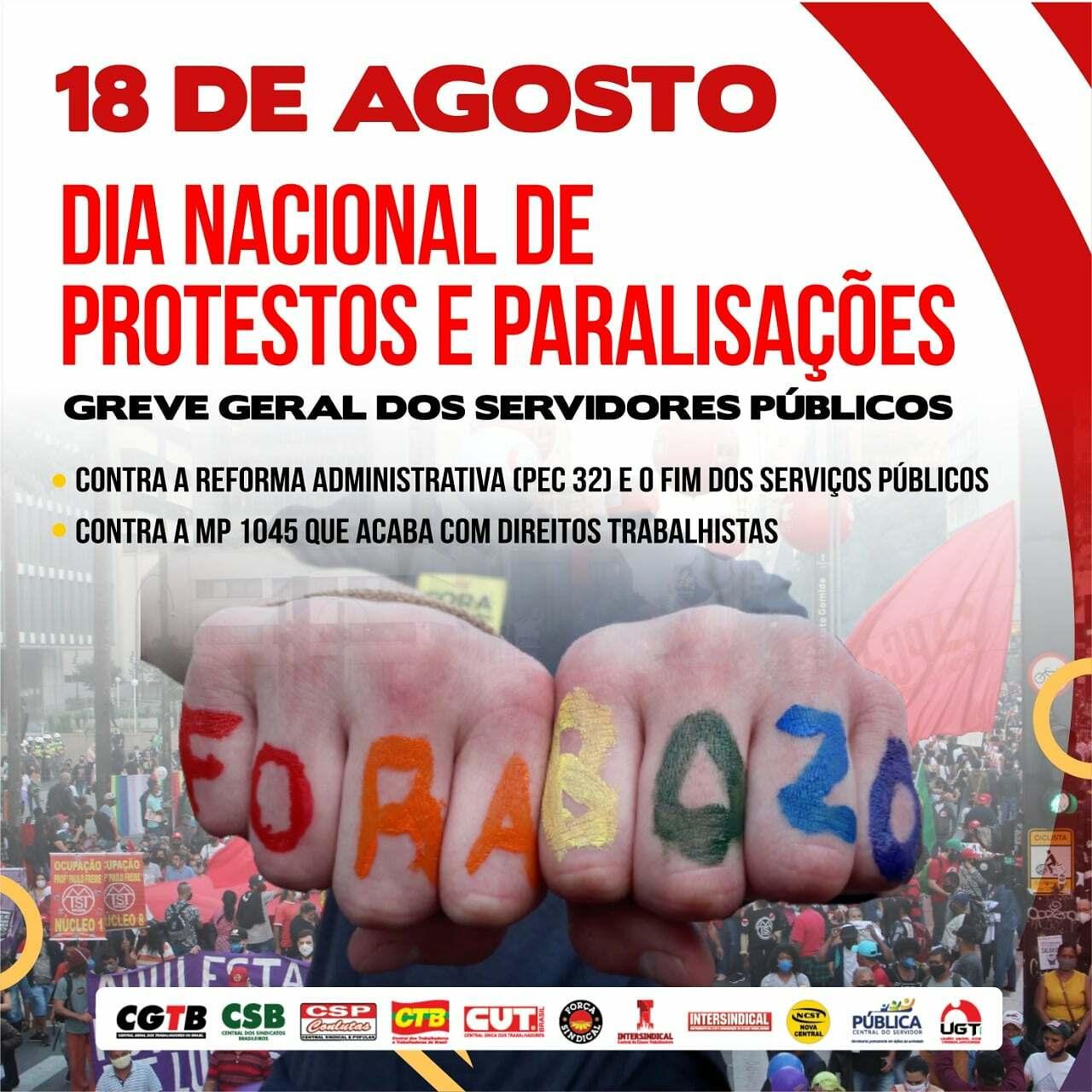 Servidores fazem Dia Nacional de Luta contra PEC 32