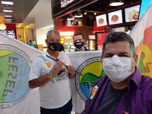 Dirigentes da CSPB participam de atos contra a PEC 32 nos aeroportos de Brasília e RJ