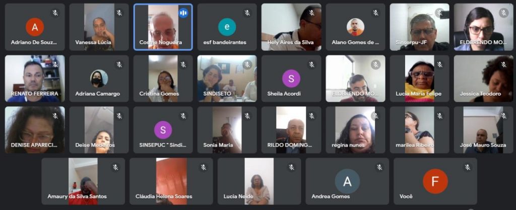 Feserv-Minas participa de reunião e define ações em favor do piso da enfermagem