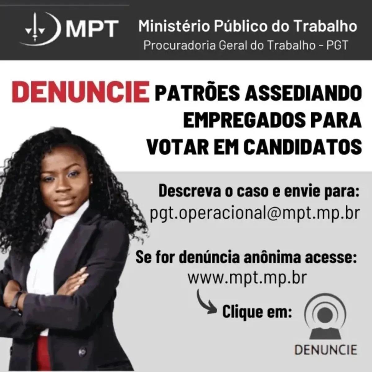 Sudeste lidera denúncias de assédio eleitoral