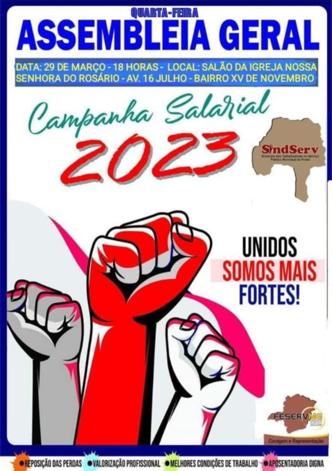 Sindserv realiza assembleia para debater proposto do Executivo