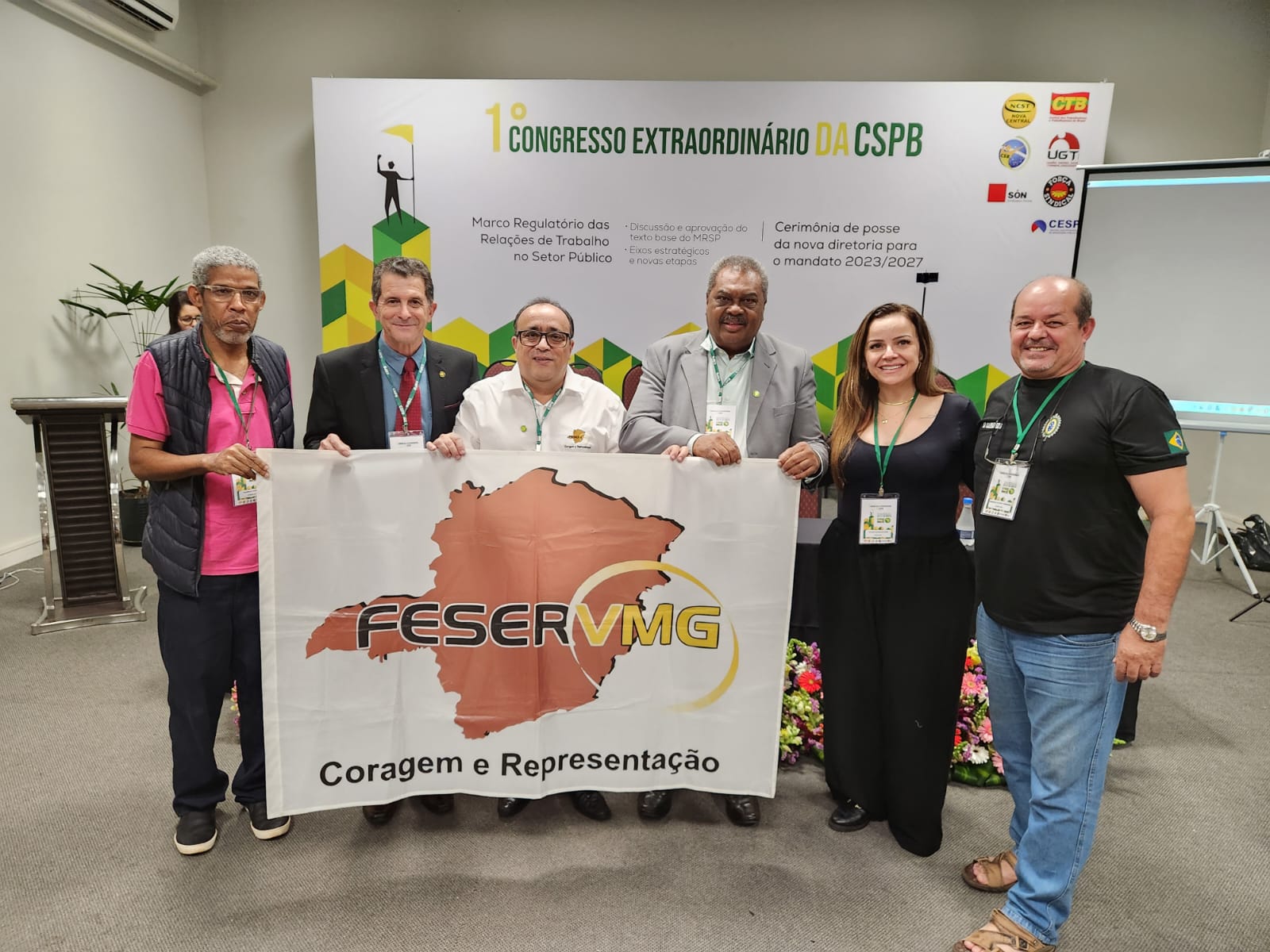 Diretores da Feserv-Minas participam do 1º Congresso Extraordinário CSPB
