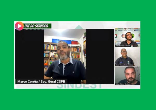 Live do Servidor do Sindest Santos apresenta Marco Regulatório como alternativa à PEC 32