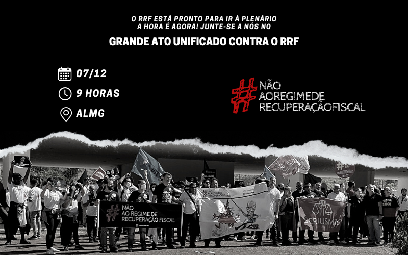 SINDSEMPMG convoca categoria para ato público contra o Regime de Recuperação Fiscal