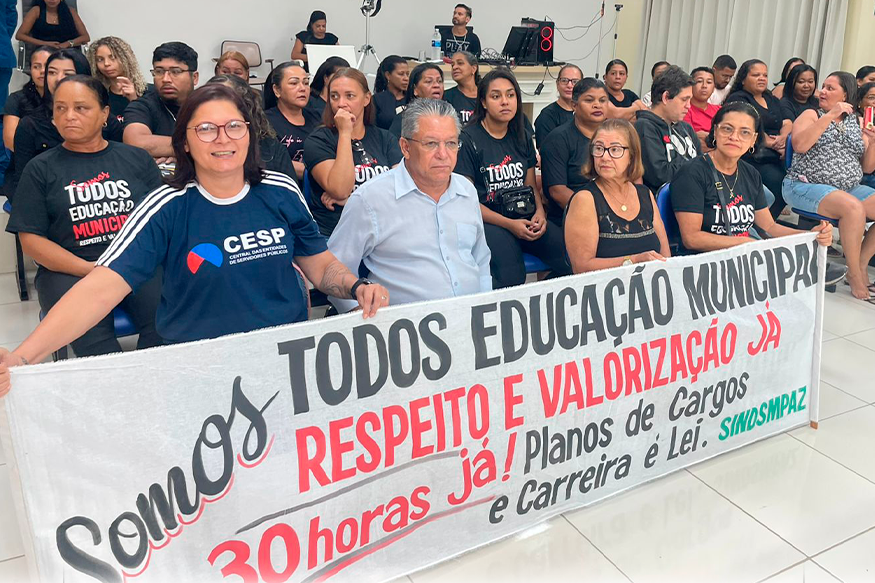 FESERV MINAS reforça a luta do Sindsmpaz pela jornada de 6 horas dos ASGs em Pedra Azul